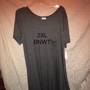 LULAROE CARLY -NWT 3XL CHARCOAL GREY